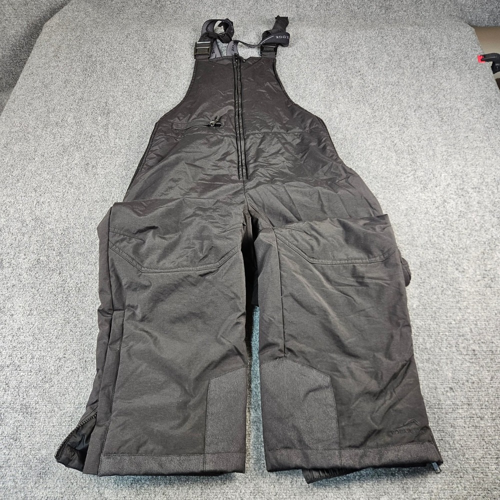 Polar Edge Silver Series Mens Snow Bibs Black Insulated Ski Snowboard Overalls M